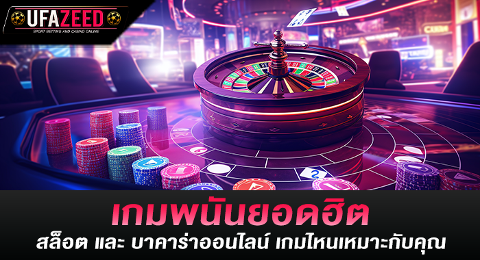 เกมพนันยอดฮิต สล็อต และ บาคาร่าออนไลน์ เกมไหนเหมาะกับคุณ