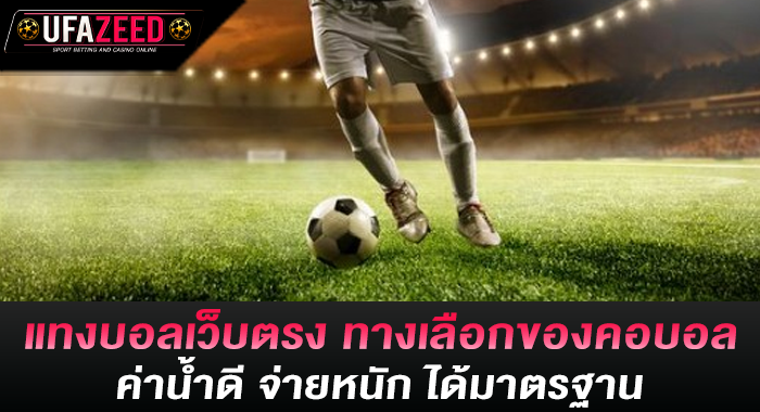 แทงบอลเว็บตรง ทางเลือกของคอบอล ค่าน้ำดี จ่ายหนัก ได้มาตรฐาน