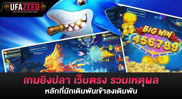 เกมยิงปลา เว็บตรง รวมเหตุผลหลักที่นักเดิมพันเข้าลงเดิมพัน